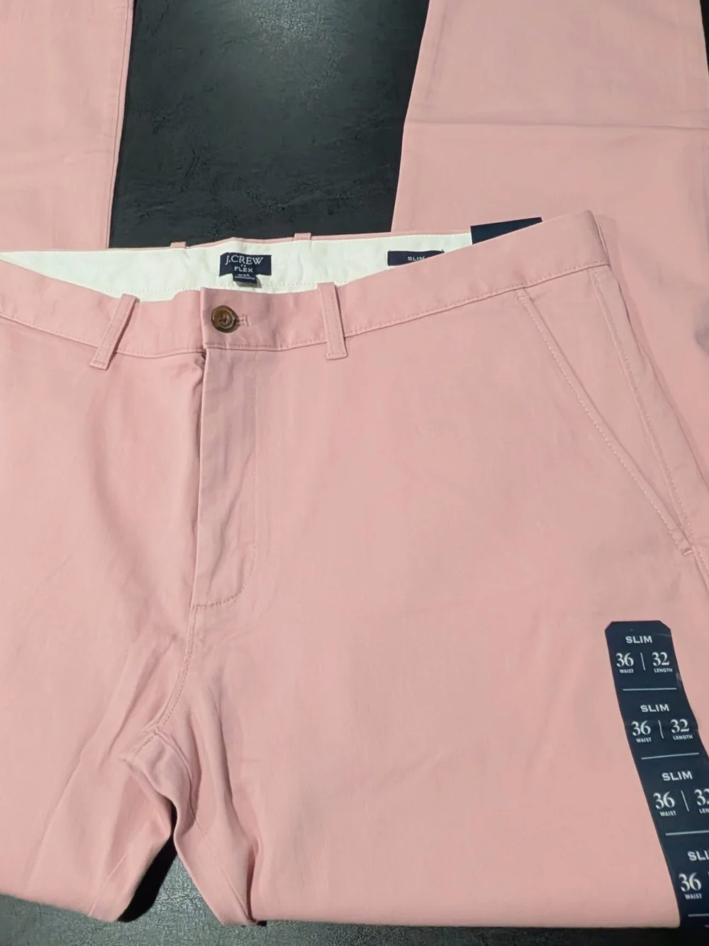 J. Crew Slim Chinos in Light Pink